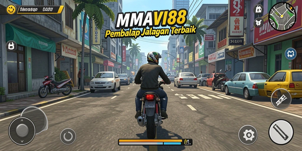 Menampilkan balapan intens dengan mobil cepat di AMAVI88.