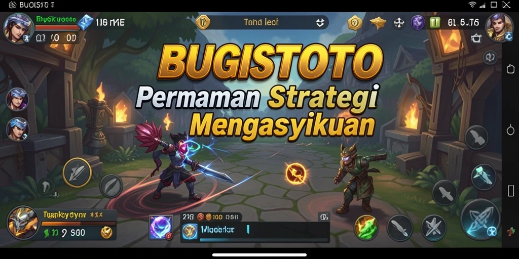 Tampilan gameplay <strong>BUGISTOTO</strong> dengan pertempuran strategis dan unit yang menarik.