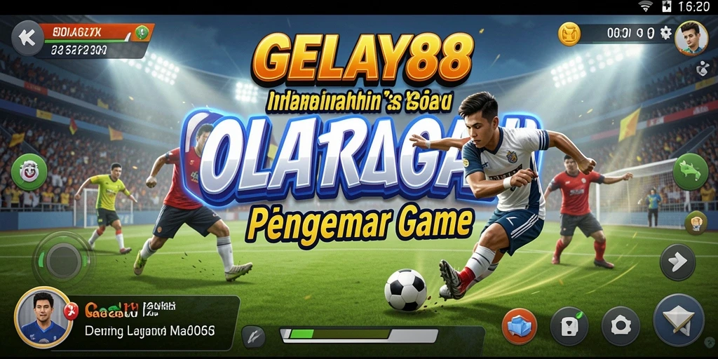 Screenshot utama <strong>GELAY88</strong> menunjukkan aksi seru dalam permainan olahraga.