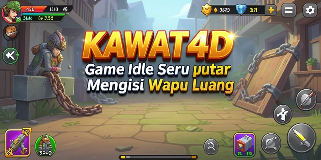 Tangkapan layar KAWAT4D menampilkan pengalaman gameplay yang santai dan interaktif.