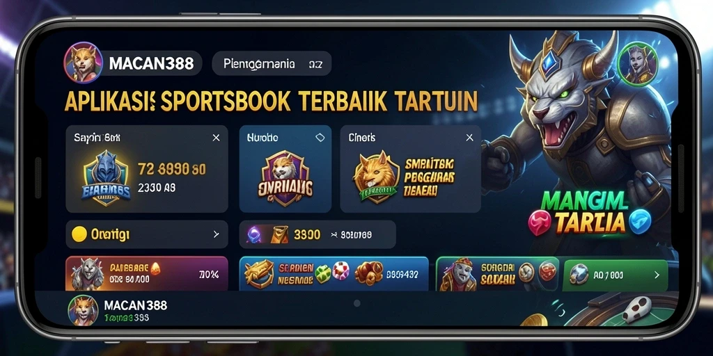 Tampilan antarmuka menarik dari gameplay Sportsbook di MACAN388.