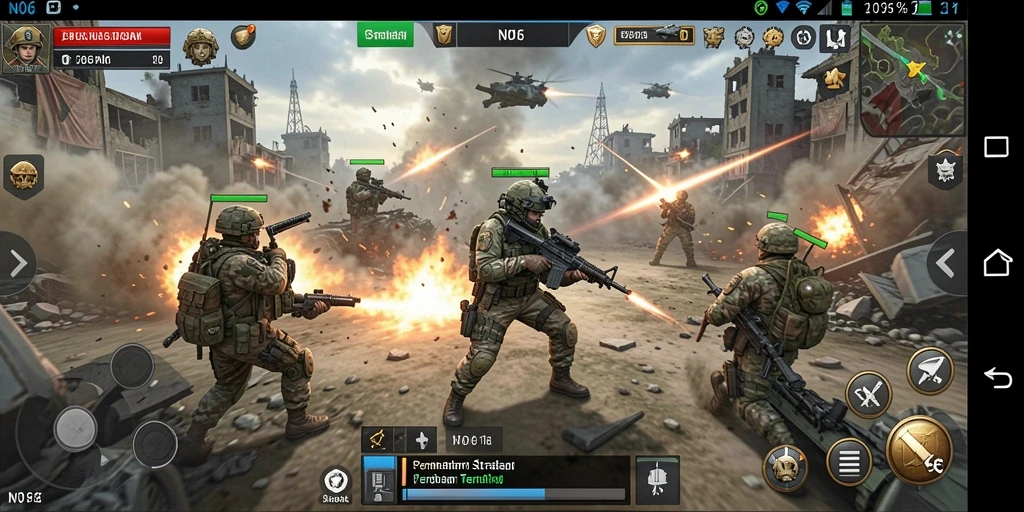 Tangkapan layar gameplay N06 yang seru dan strategis.