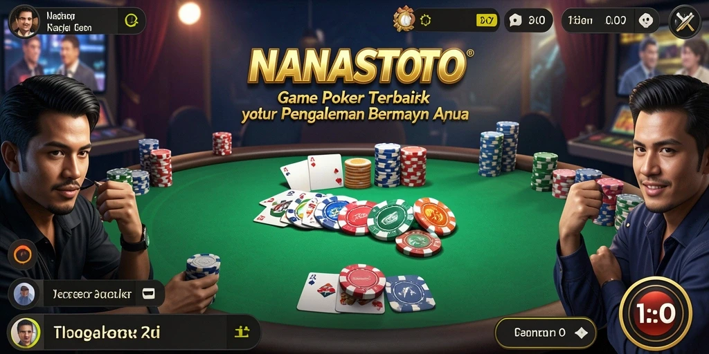 Tampilan gameplay NANASTOTO yang menarik saat bermain poker.
