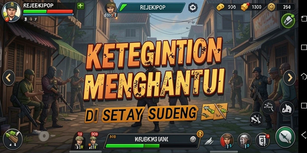 Tampilan menegangkan gameplay REJEKIPOP yang penuh kegelapan.