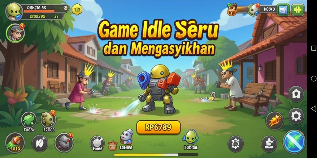 Tampilan permainan RP6789 dengan visual yang menawan dan gameplay Idle.