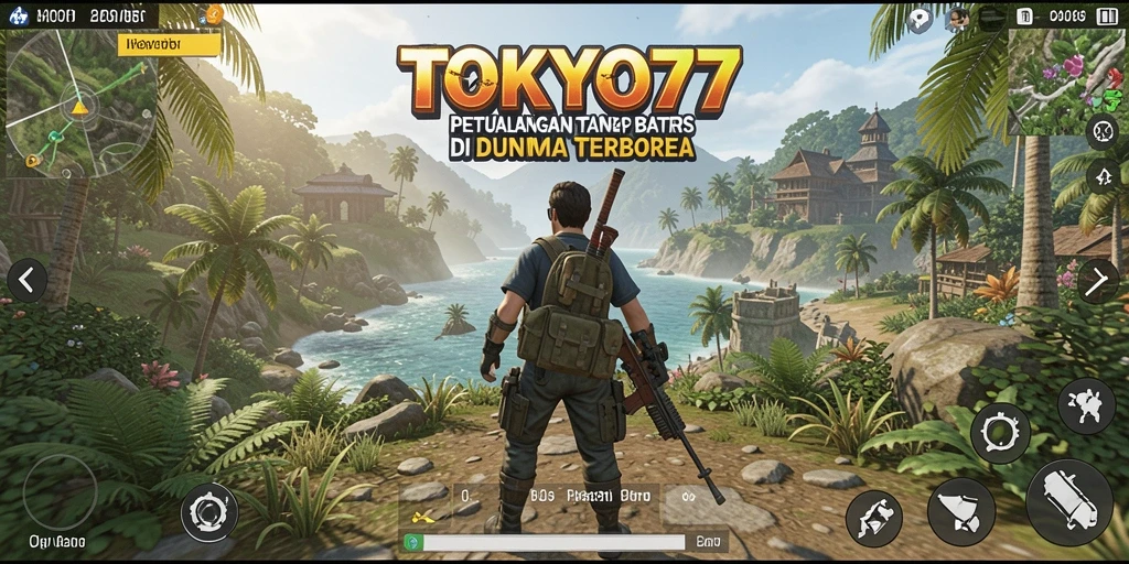 Screenshot menampilkan gameplay Open World yang dinamis dan imersif di TOKYO77.