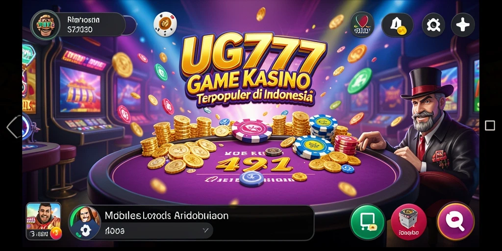 Tampilan screenshot utama UG777 menampilkan gameplay Kasino yang menarik.