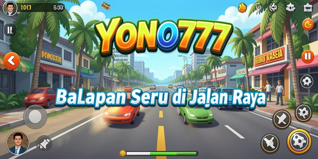 Gameplay balapan YONO777 yang mendebarkan dan penuh tantangan.
