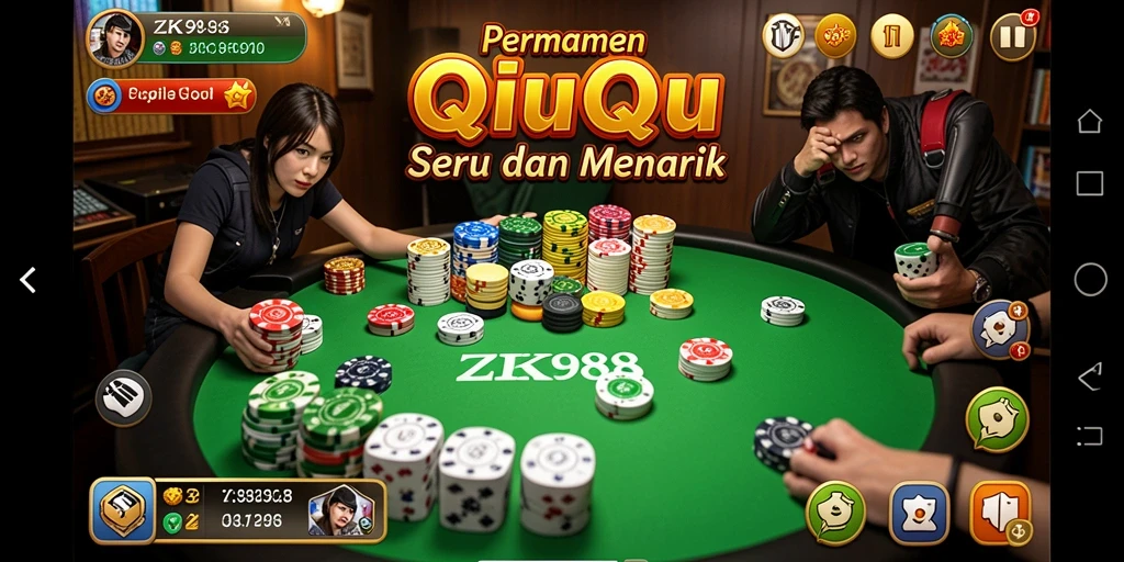 Tampilan gameplay menarik dari ZK988 dalam QiuQiu.